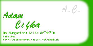 adam cifka business card